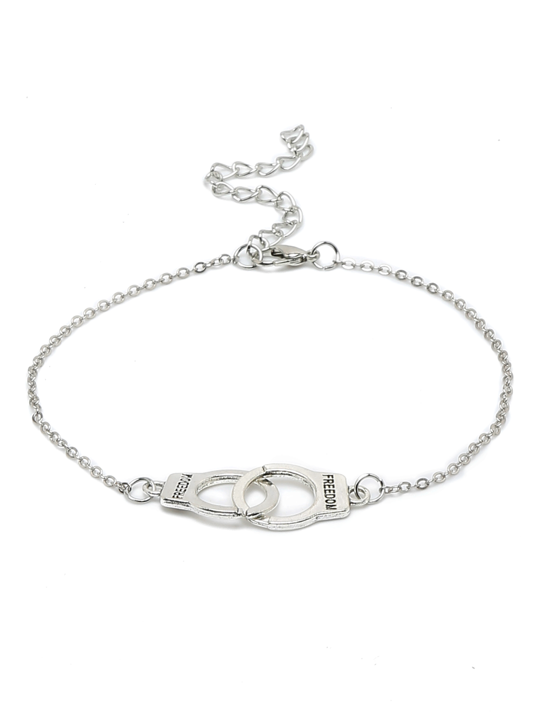 YouBella Jewellery Charm Bracelet Bangle for Girls and Women (Silver) (YBBN_91971)